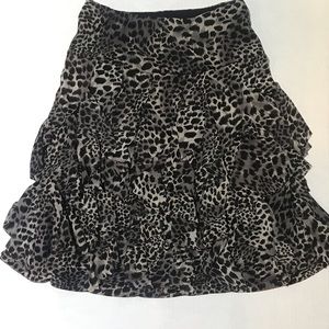 Amazing comfort + Fun Cheetah Print Ruffle Skirt